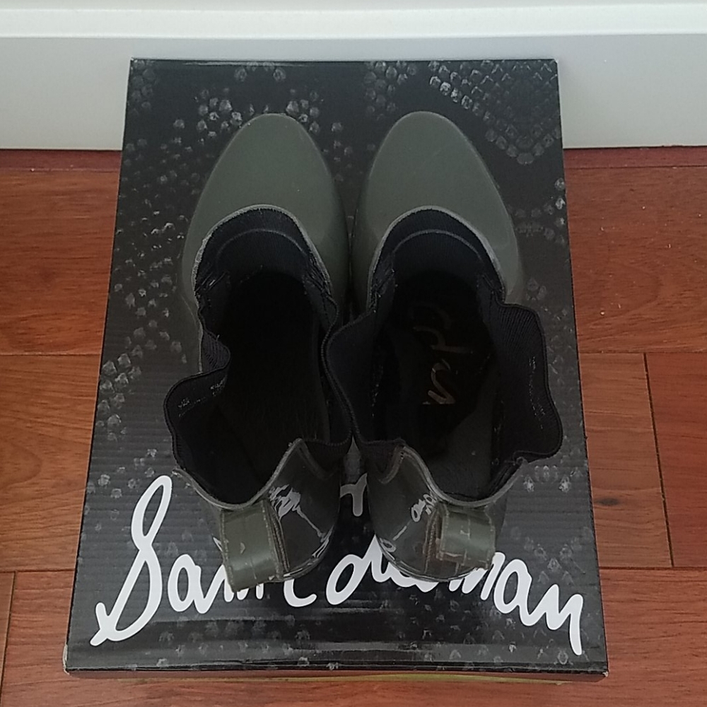 Sam Edelman Tinsley Moss green rain Chelsea boots. Size 7. - Picture 5 of 7